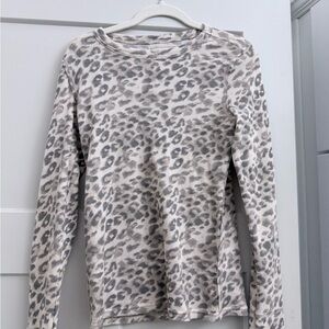 Leopard Print Long Sleeve Top